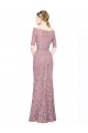 Affordable Short Sleeves Crop Top Mermaid Lace Prom Dress UK