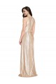 Affordable Floor Length Halter Neck Sparkling Sequin Prom Dress with Pleats UK
