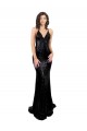 Affordable Sleek Fishtail Shaped Open Back Sequin Prom Dress UK
