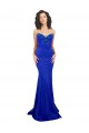 Affordable Sweetheart Flower Neckline High Neck Crepe Prom Dress UK
