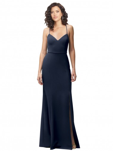 Affordable Sweetheart Fit and Flare Stretch Crepe Prom Dress with Side Slit and Strappy Back UK